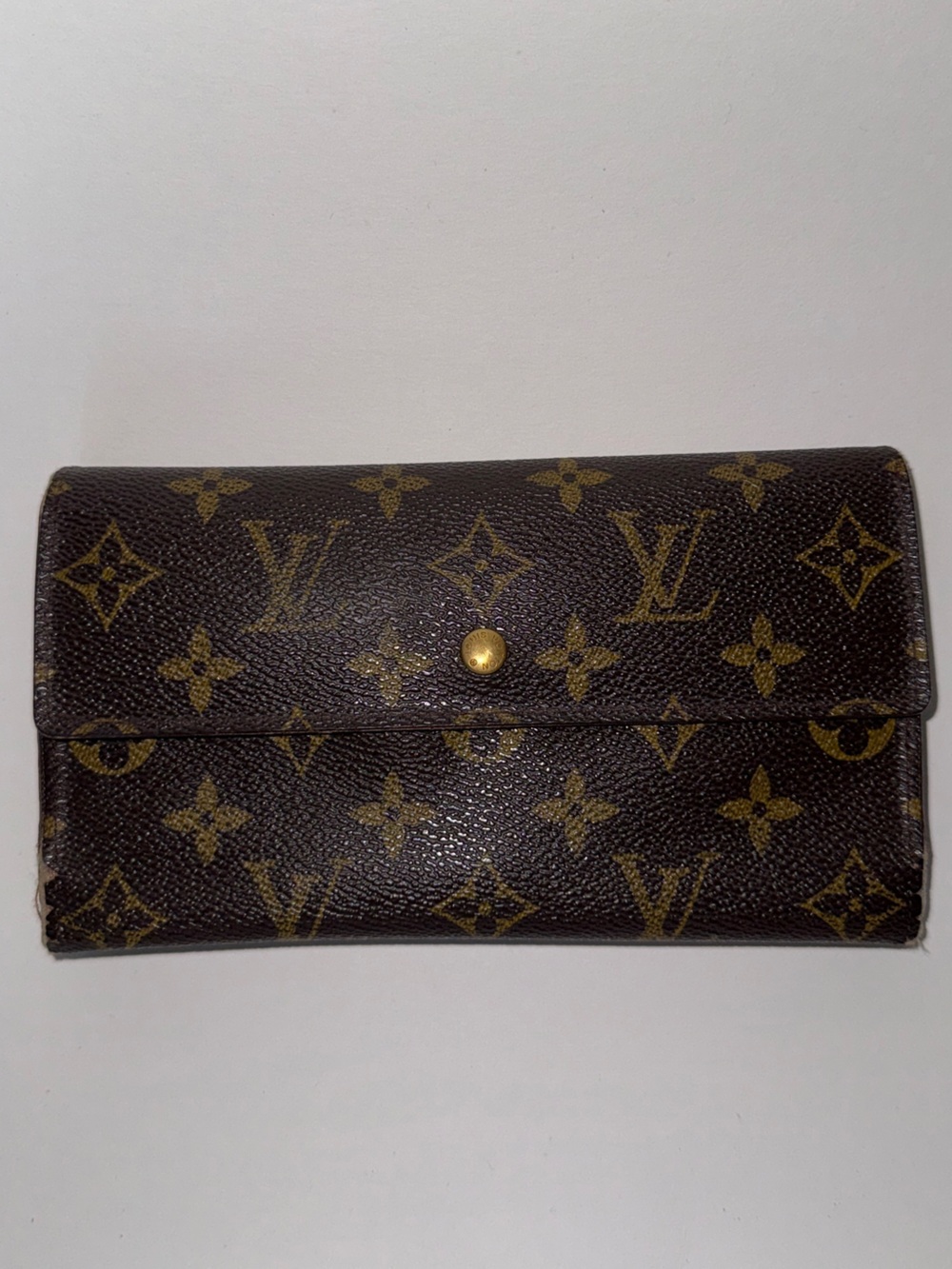 Louis Vuitton Brown and Gold Monogram Continental Wallet